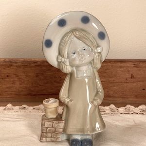 Vintage adorable porcelain little girl figurine